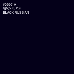 #05001A - Black Russian Color Image